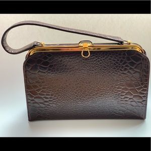 Vintage Mastercraft real alligator leather handbag